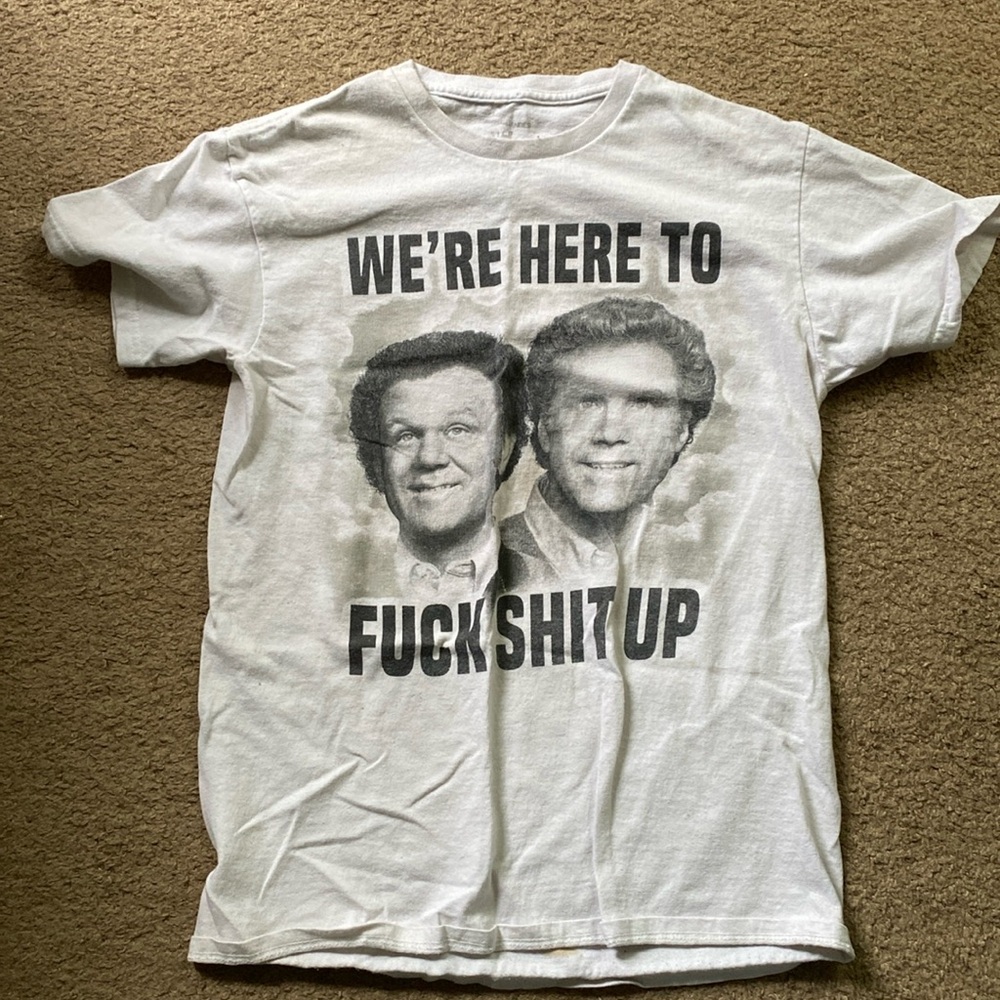 step brothers white tshirt
